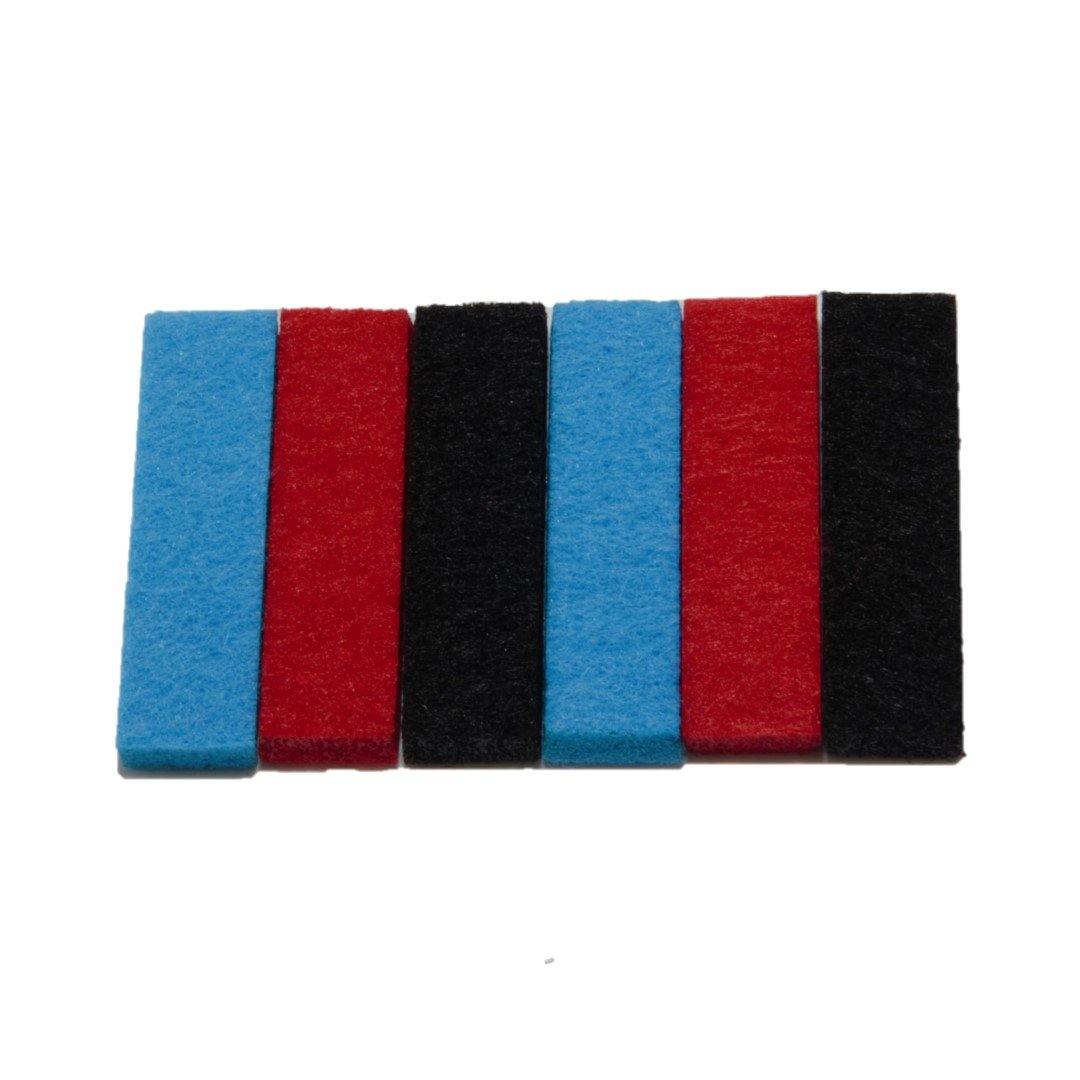 Set of 5 Felt Pads for rectangular lockets ACC063CD-0