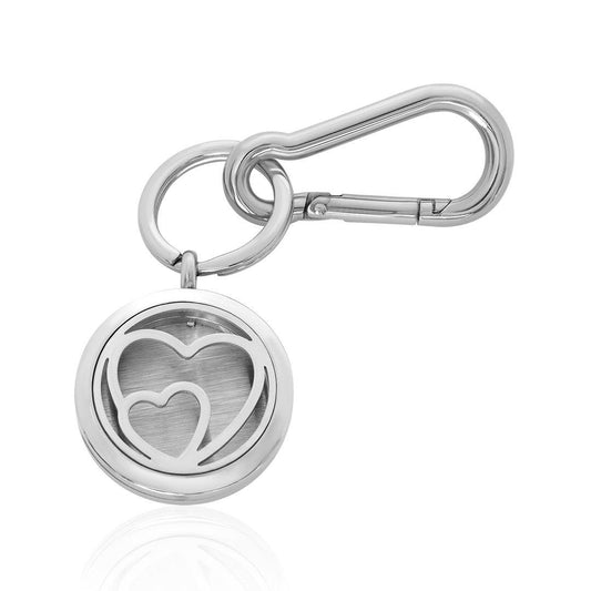 Heart Locket Key Chain FKC045SR-0