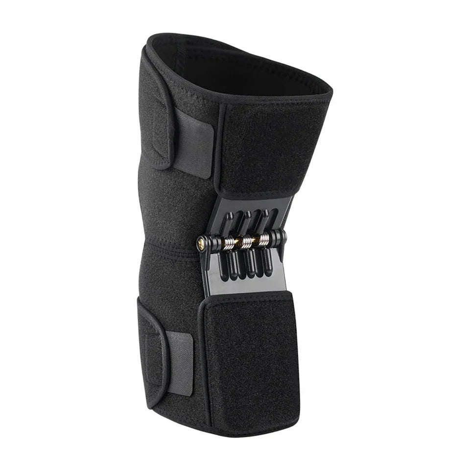 Adjustable Knee Booster Brace Strong Patella Support Black-0