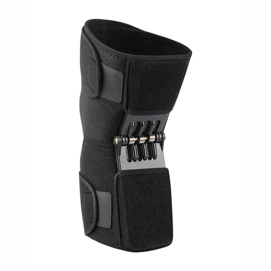 Adjustable Knee Booster Brace Strong Patella Support Black-0