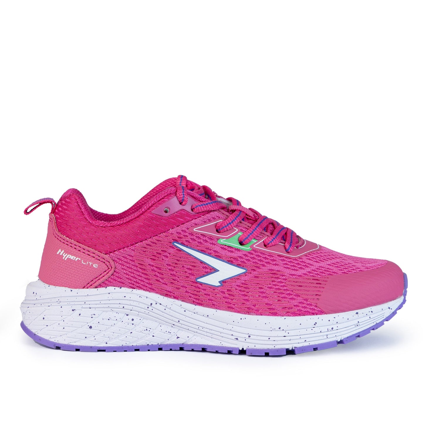 Prota Girls Lace Up  Runner - Fuchsia/Lilac-0