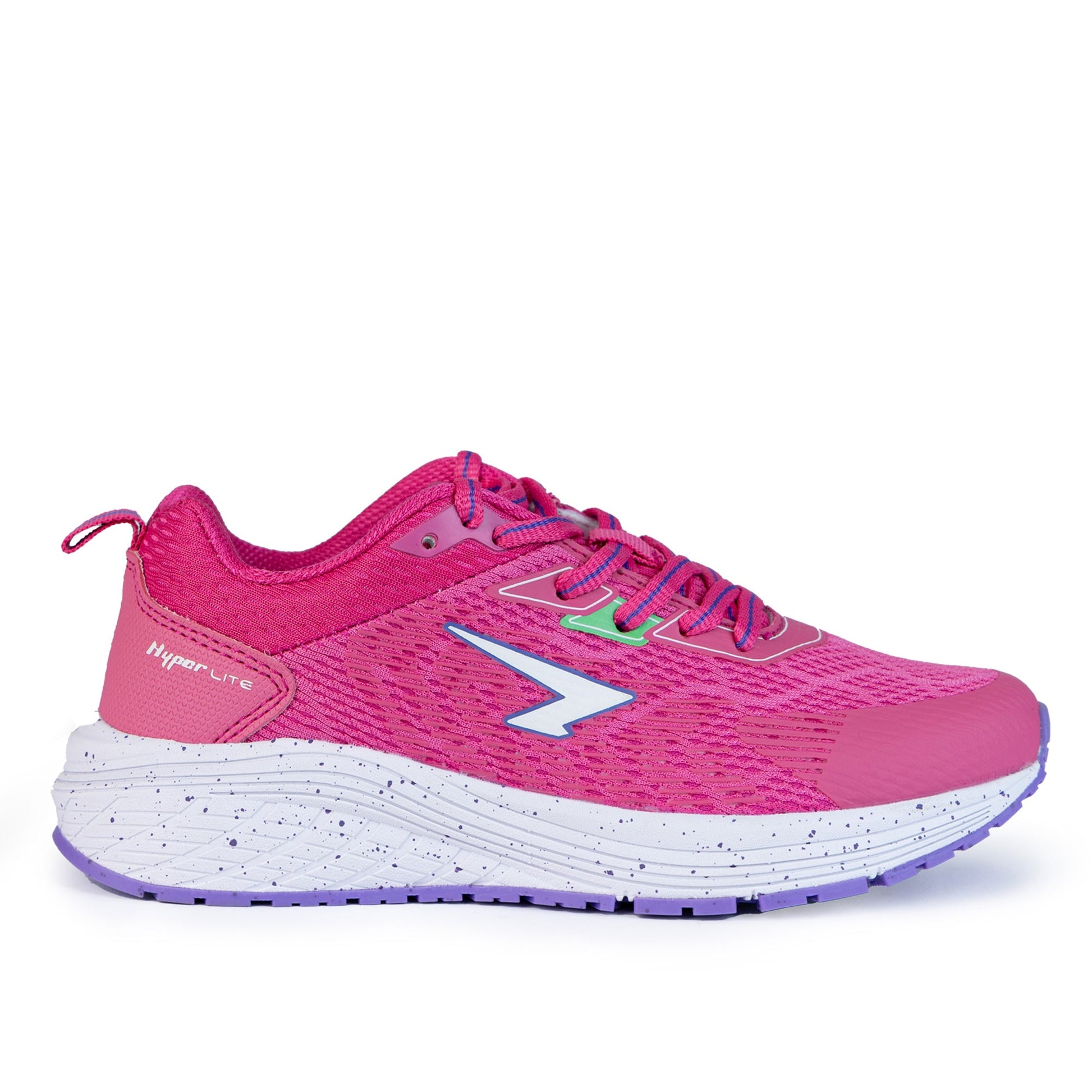 Prota Girls Lace Up  Runner - Fuchsia/Lilac-0