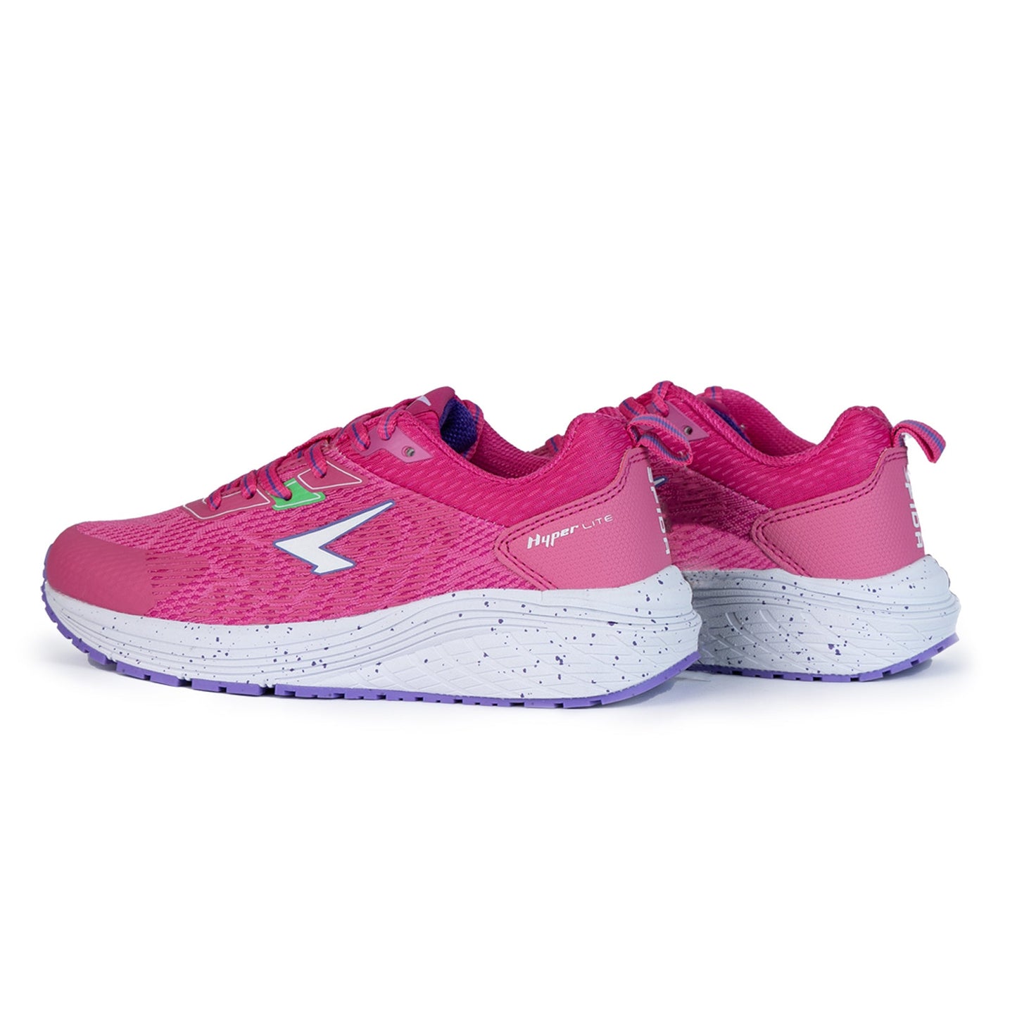 Prota Girls Lace Up  Runner - Fuchsia/Lilac-3