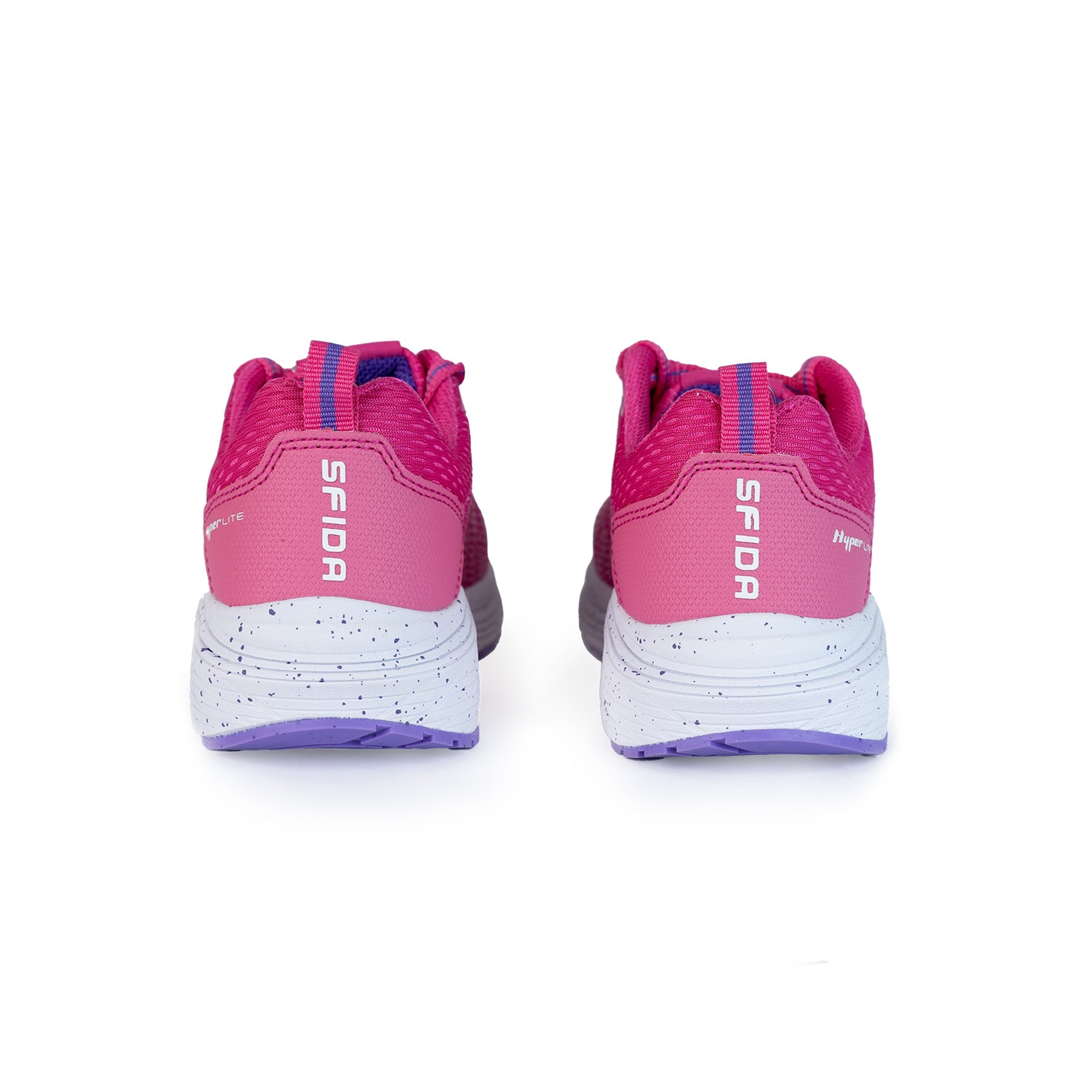 Prota Girls Lace Up  Runner - Fuchsia/Lilac-4