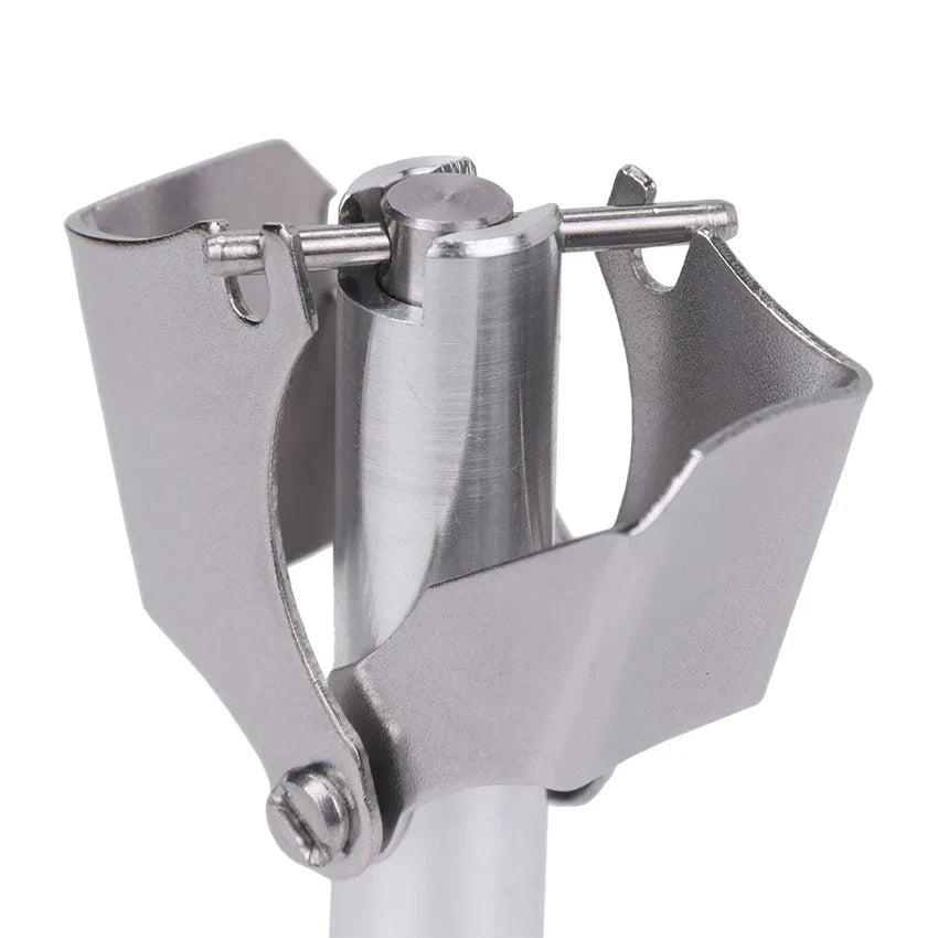 Portable Stainless Steel Manual Nose Hair Trimmer Silver-3