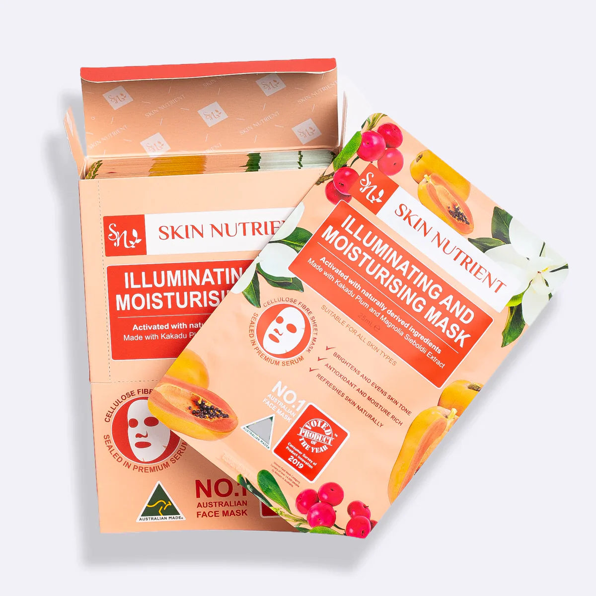 Illuminating and Moisturising Face Mask (Box of 12)-0