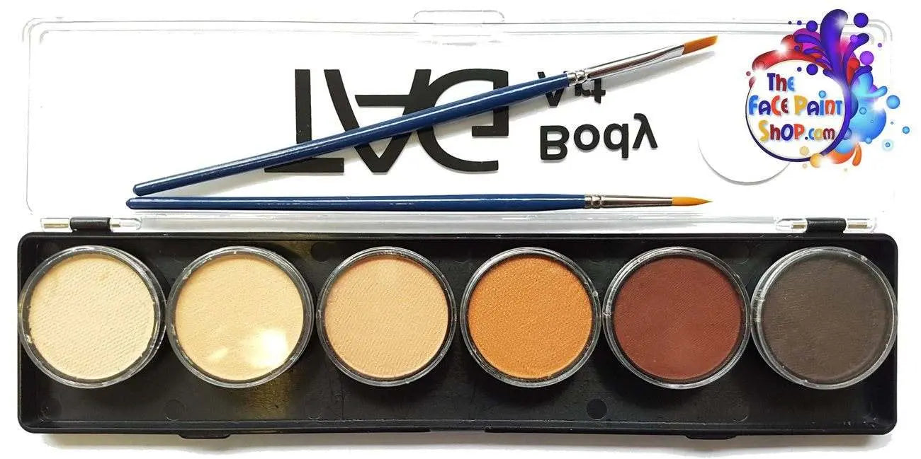 TAG Body Art Face Paint Palette - Skin Tone 6 x 10g-2