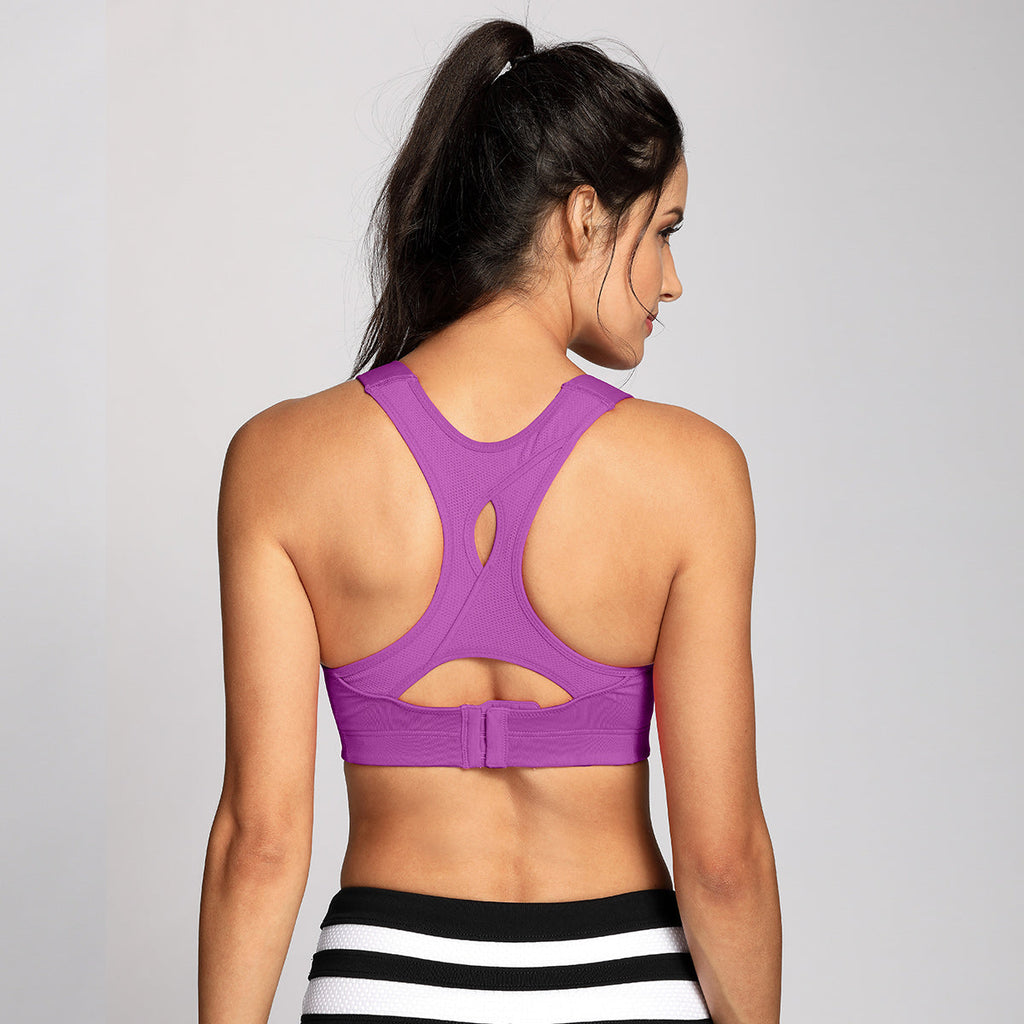 High Impact Lightly Padded Wireless Performance Bra-2