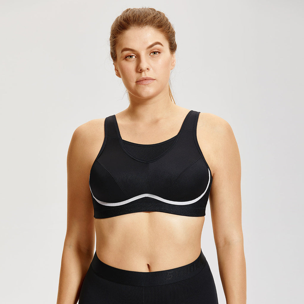 Max Comfort Lightweight Mesh Planel Full Cup Sports Bra-0