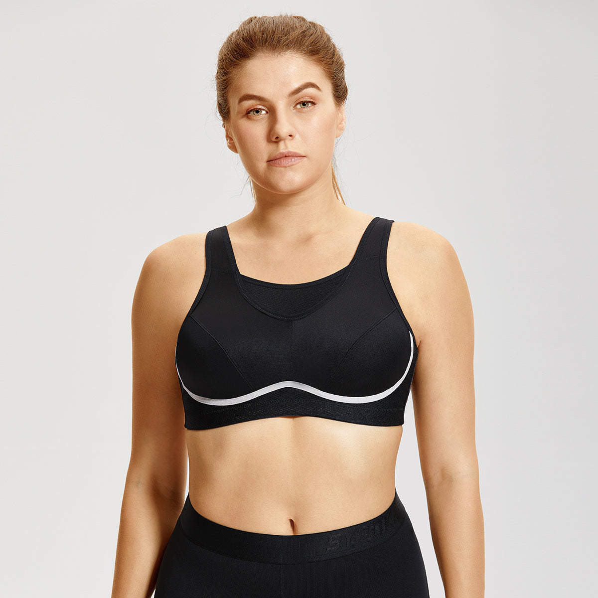 Max Comfort Lightweight Mesh Planel Full Cup Sports Bra-0