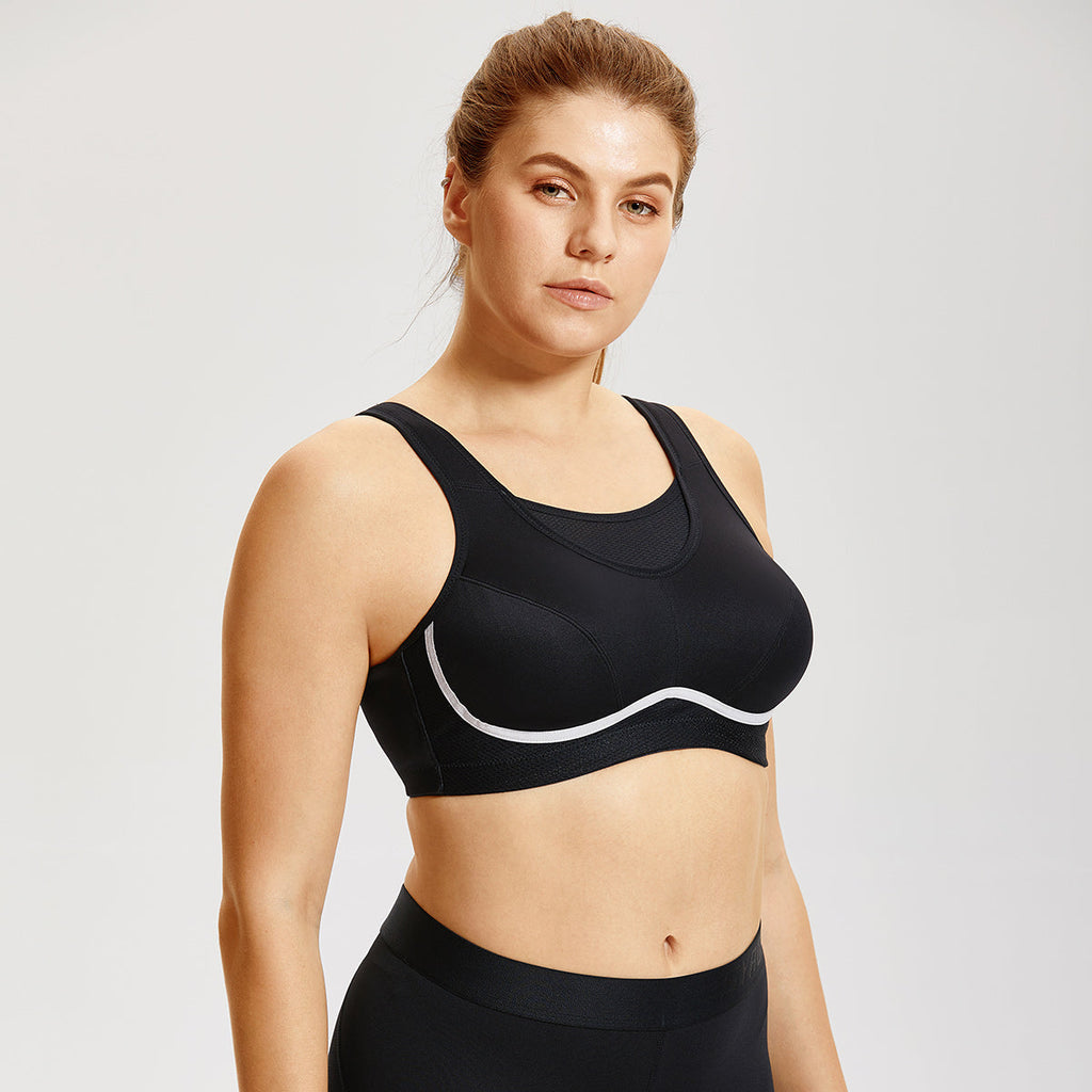 Max Comfort Lightweight Mesh Planel Full Cup Sports Bra-1