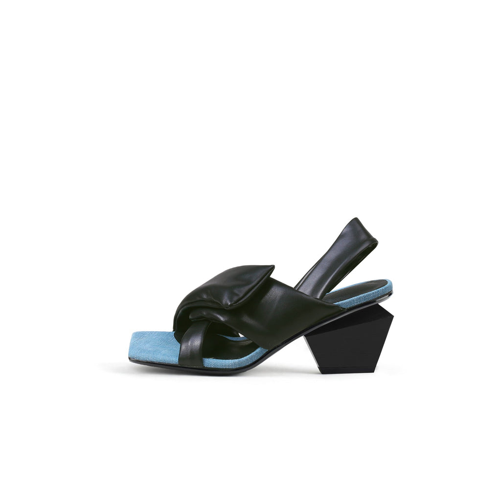 Padded Wrap Slingback Mules-0
