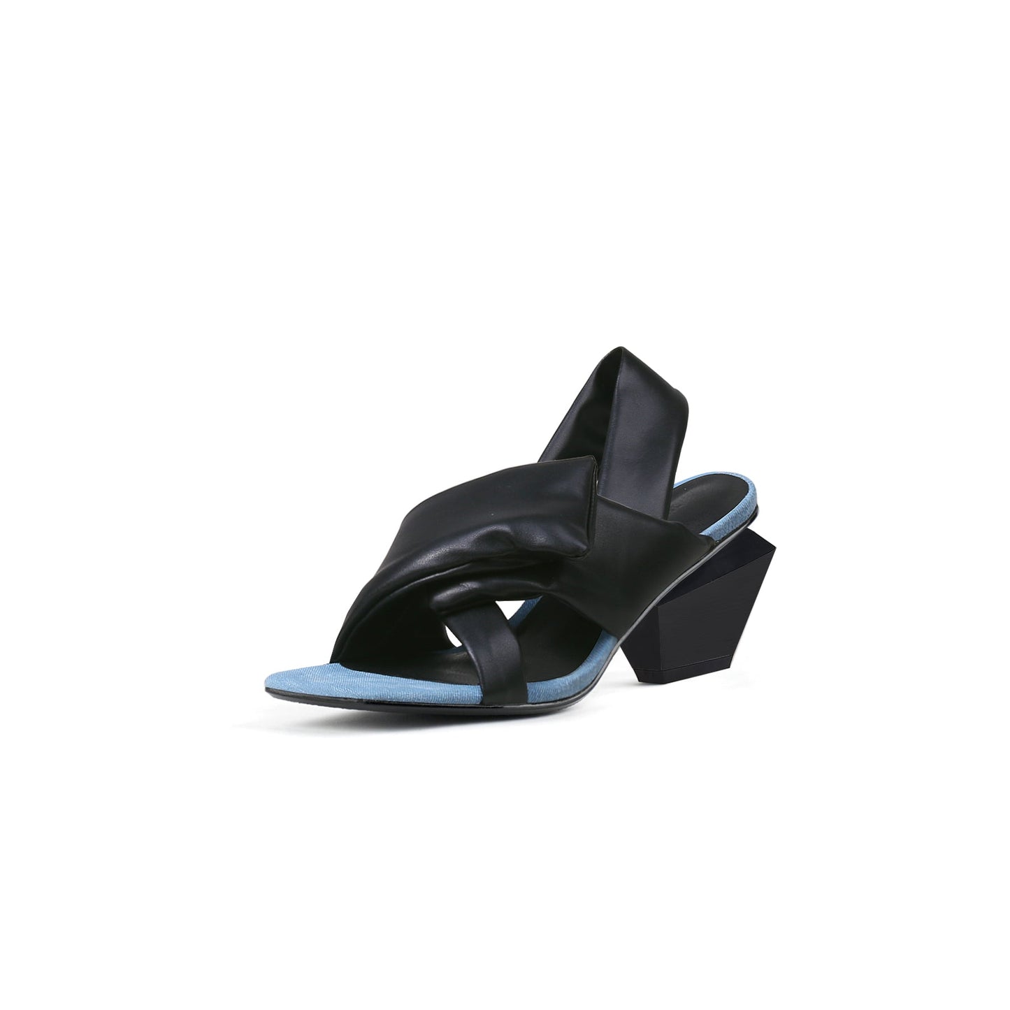 Padded Wrap Slingback Mules-1