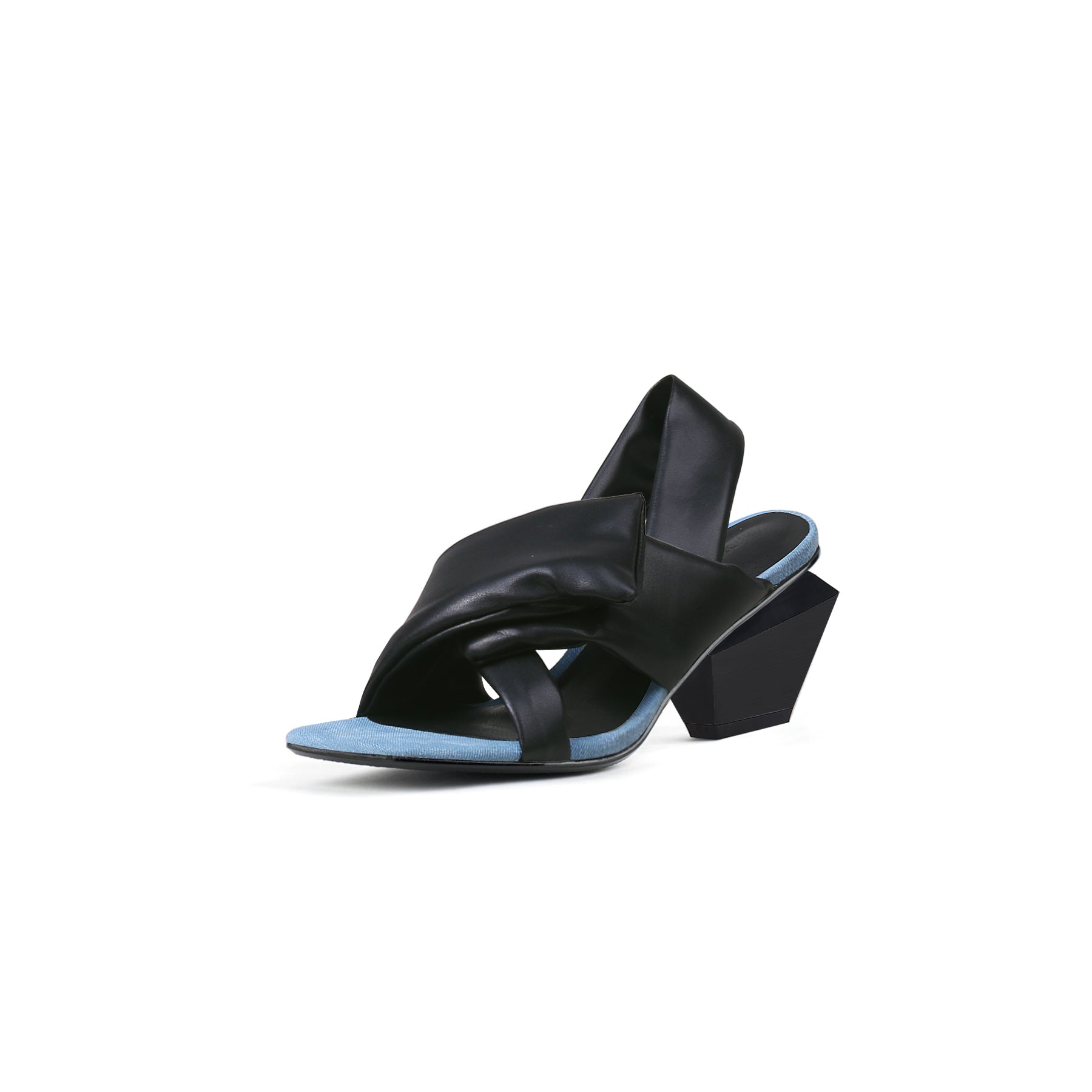 Padded Wrap Slingback Mules-1