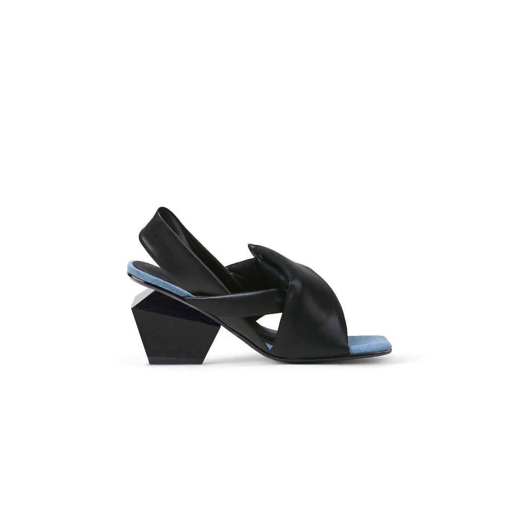 Padded Wrap Slingback Mules-2