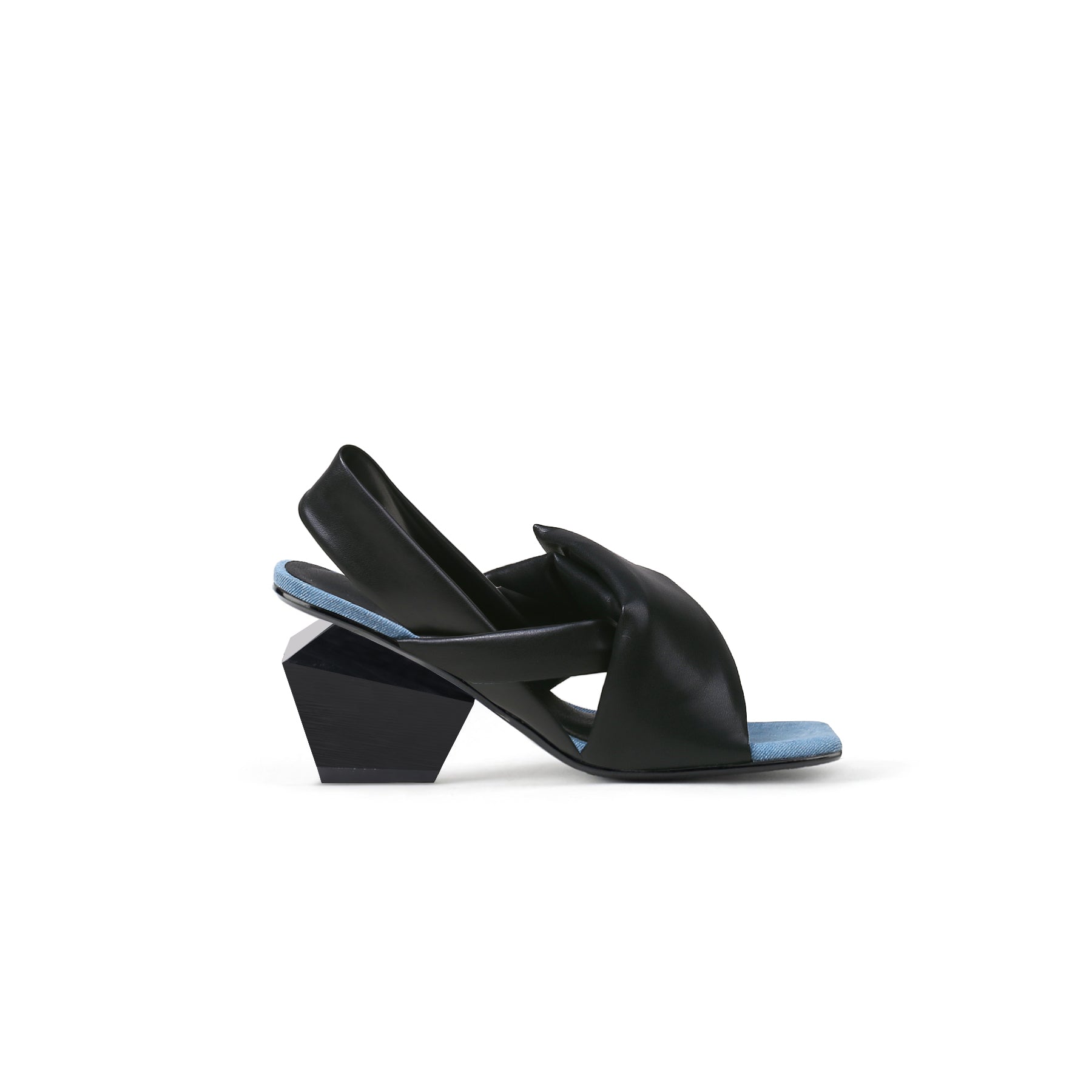 Padded Wrap Slingback Mules-2
