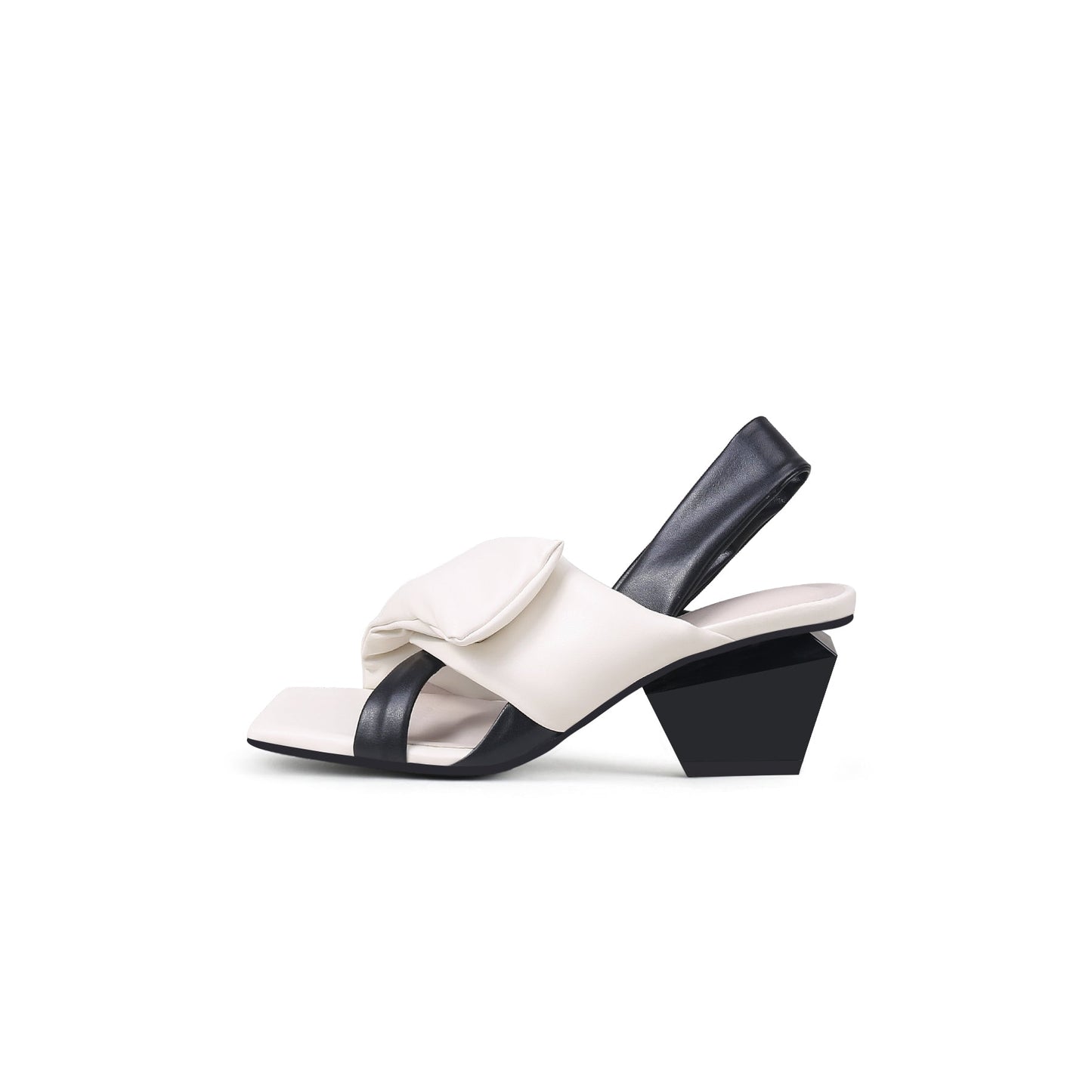 Padded Wrap Slingback Mules-5