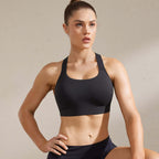 Power On Racerback High Impact Adjustable Padded Wireless Bra-0