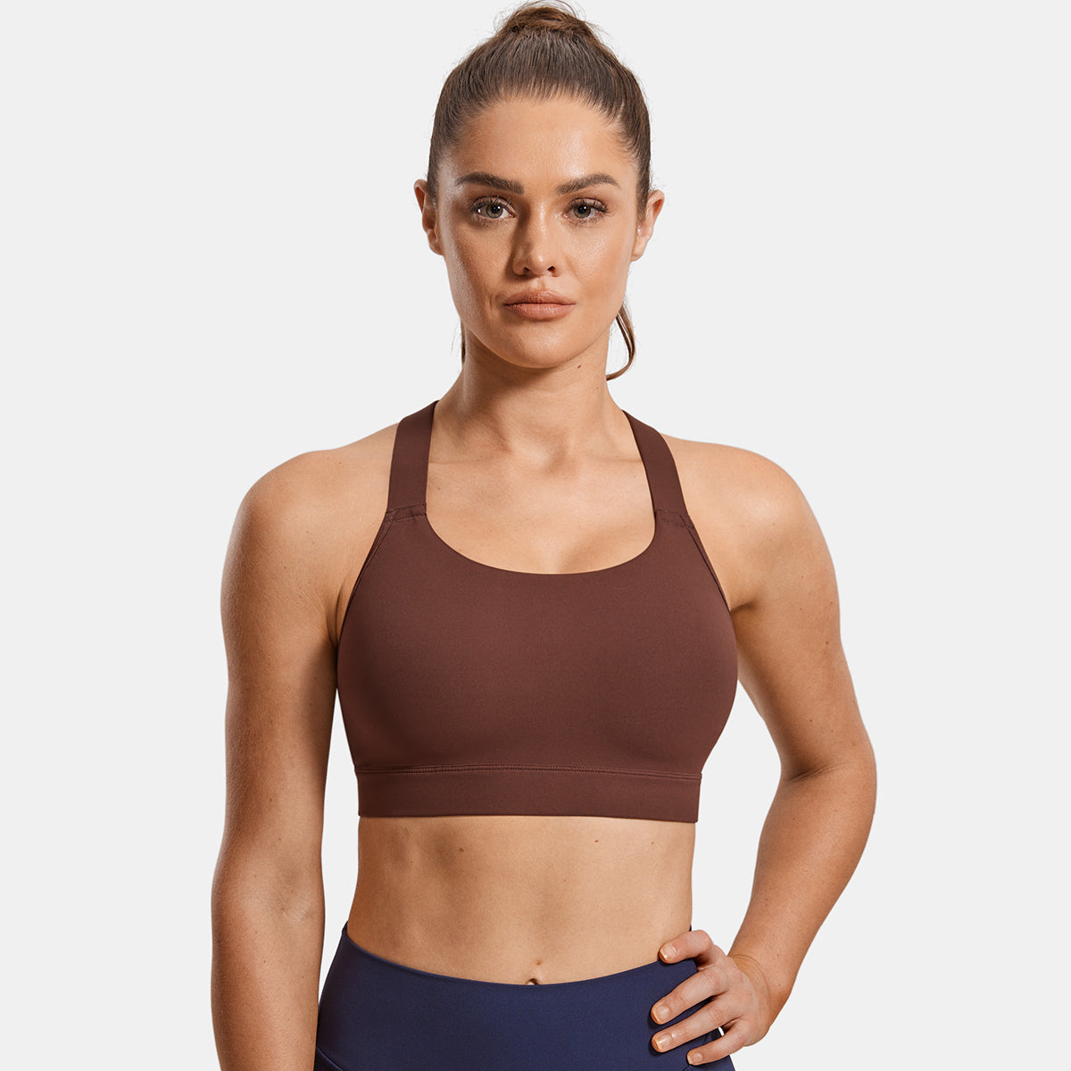 Power On Racerback High Impact Adjustable Padded Wireless Bra-5
