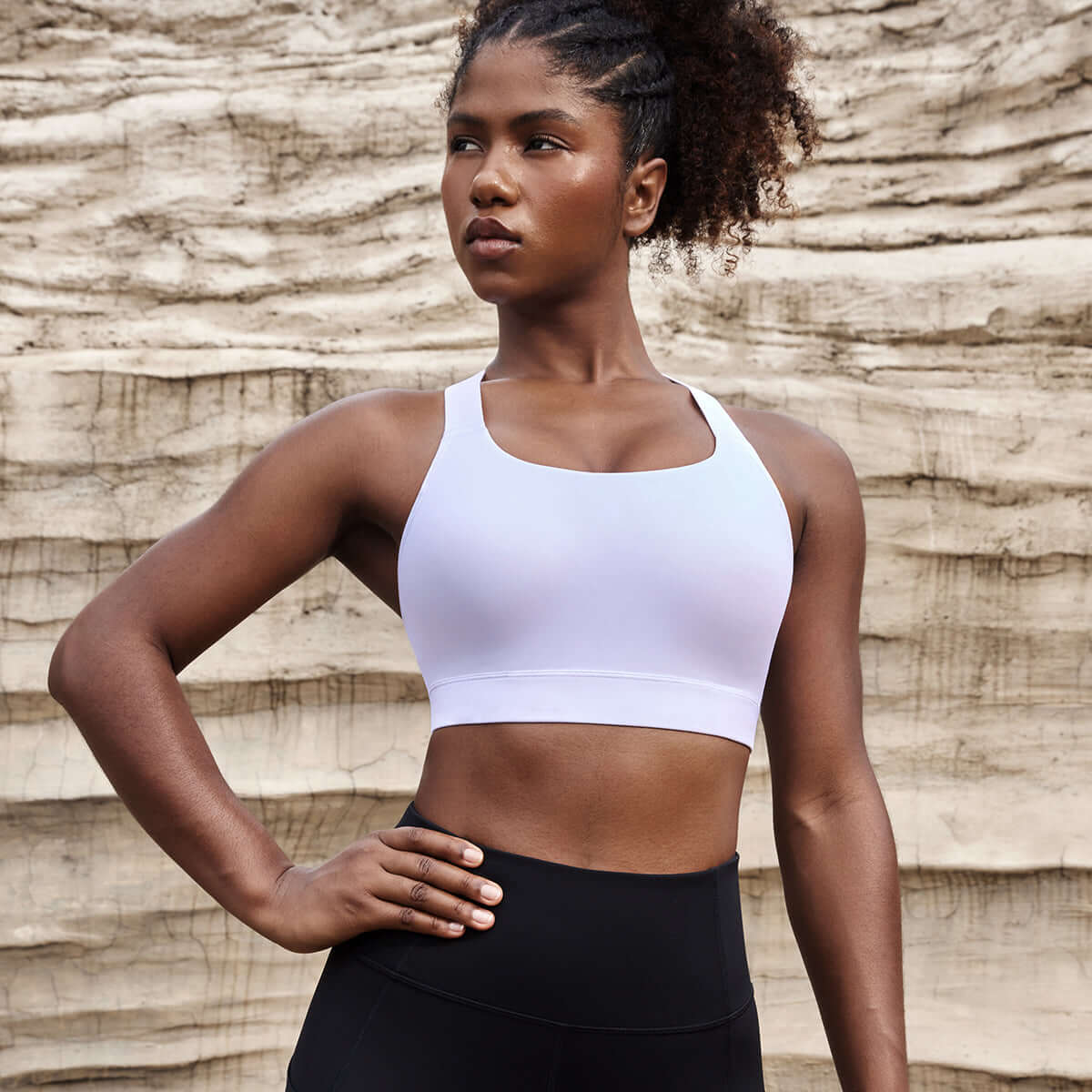 Power On Racerback High Impact Adjustable Padded Wireless Bra-8