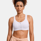 Power On Soft Padded High Impact Zip Front Active Bra-0