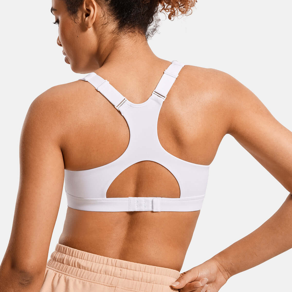 Power On Soft Padded High Impact Zip Front Active Bra-2